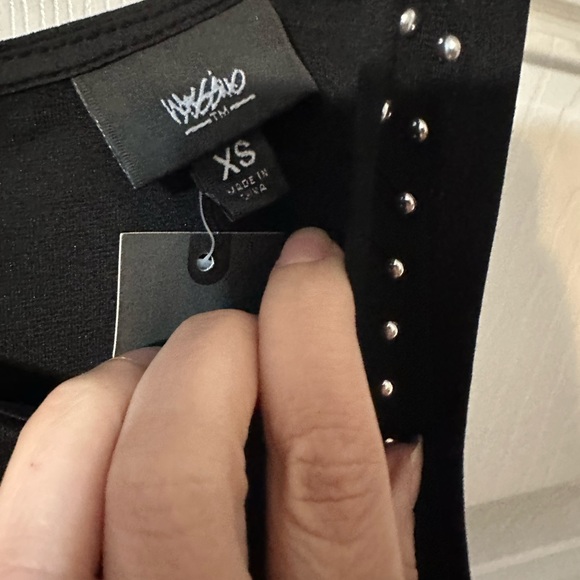 NWT Mossimo Black Studded Fit and Flare Skater Dress - Picture 12 of 14